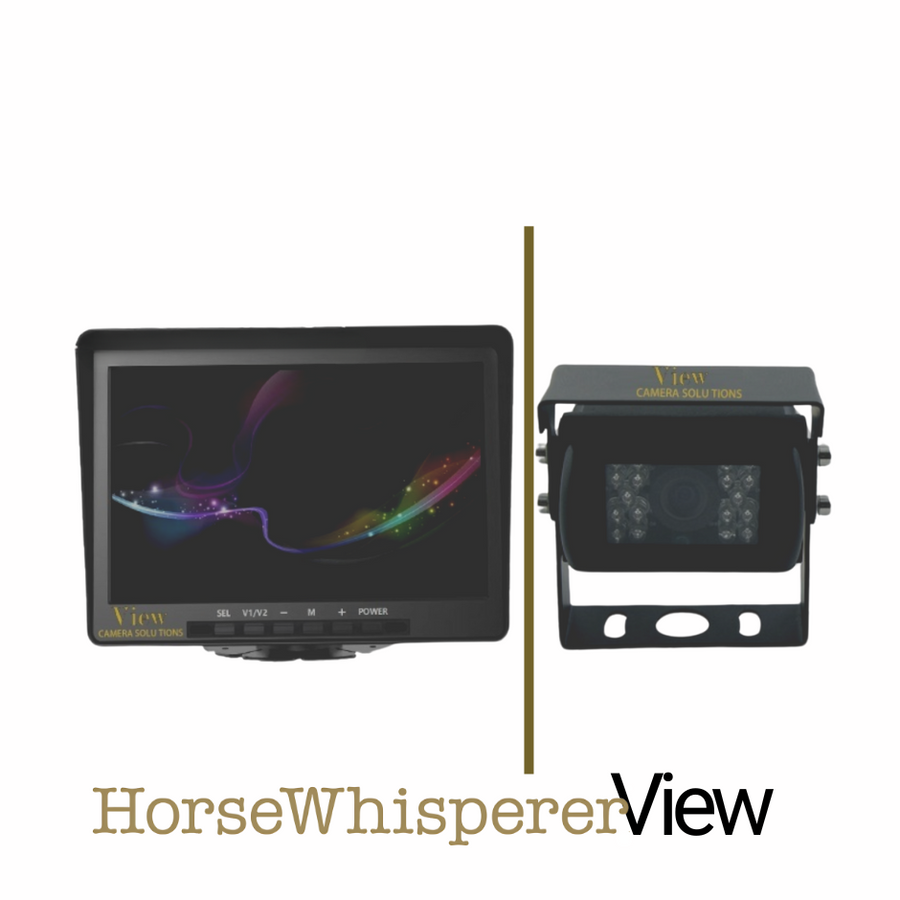 Horsewhispererviewpro10.1 - Cámara con cable para furgoneta para caballos o establo para caballos - Kit completo