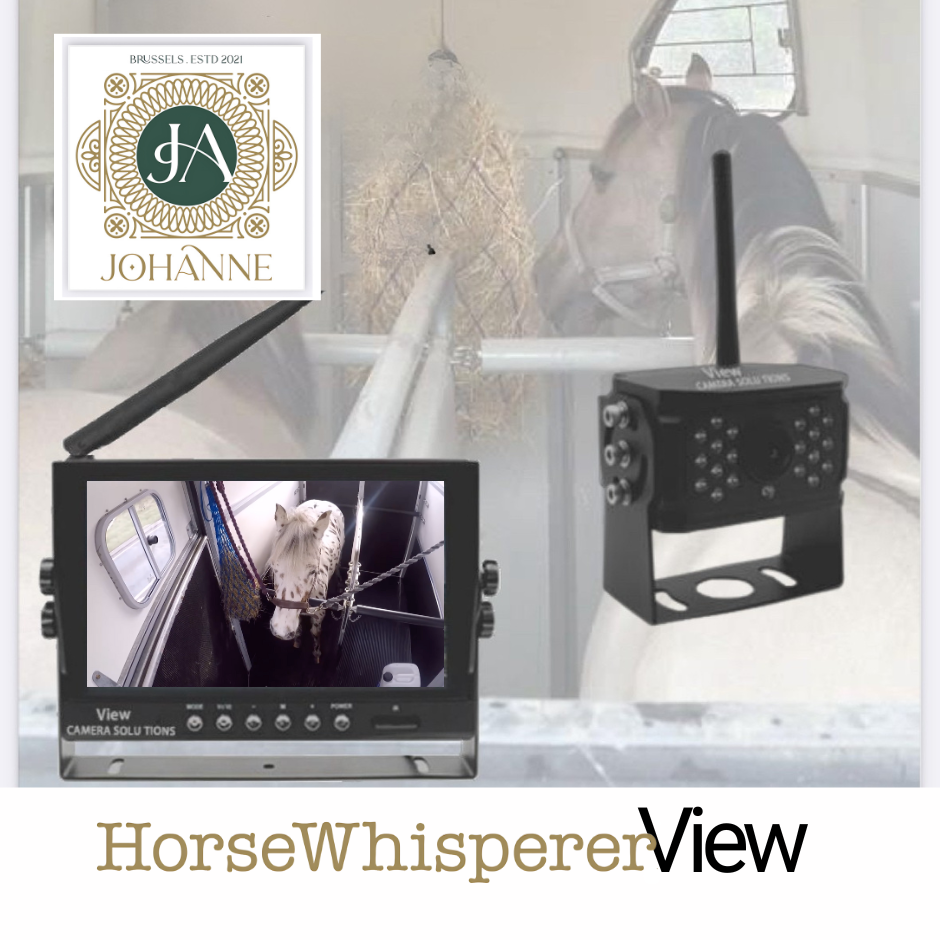 HorsewhispererviewPro7 - Camera wireless per rimorchio per cavalli - furgone di cavalli o stalla - kit completo